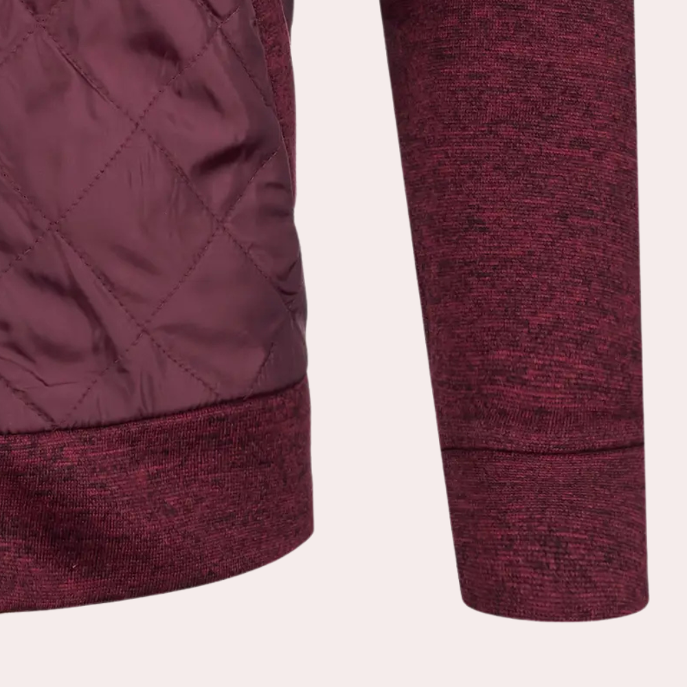 Kylian | Cardigan moderne pour homme avec fermeture éclair