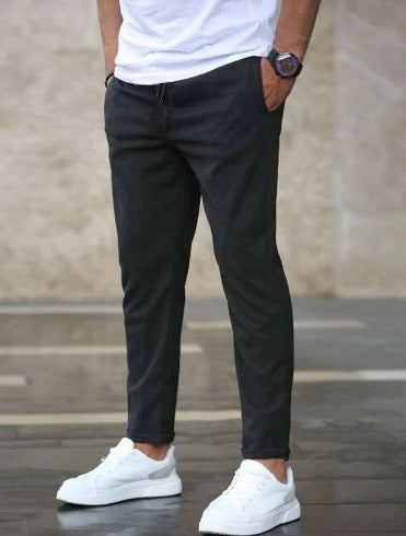 Pantalon Élegant en Tissu Extensible