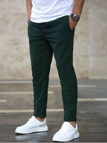 Pantalon Élegant en Tissu Extensible