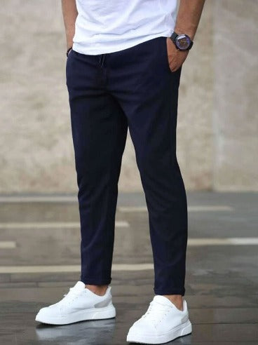 Pantalon Élegant en Tissu Extensible