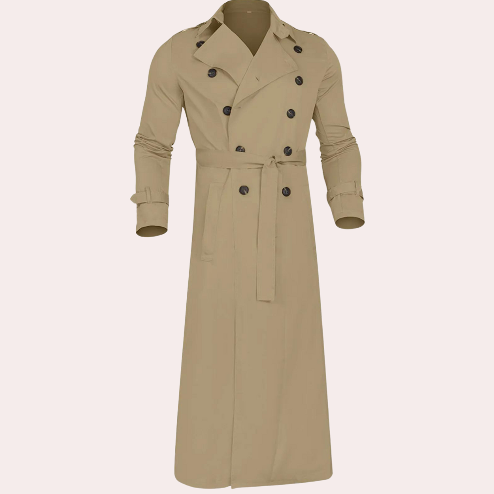Trenchcoat Slim-Fit Coupe-Vent pour Homme