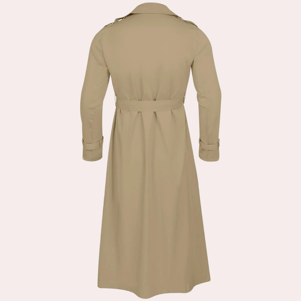 Trenchcoat Slim-Fit Coupe-Vent pour Homme