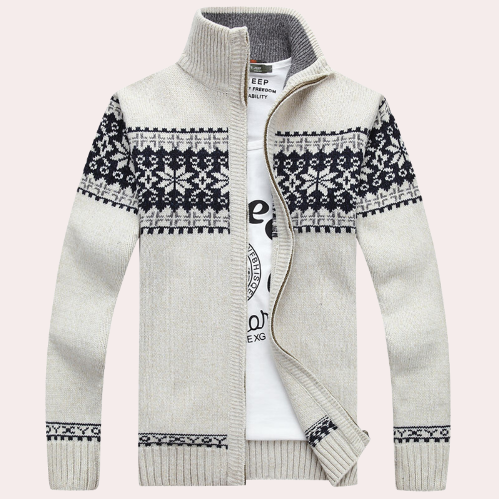 Antoine | Cardigan classique col montant pour homme