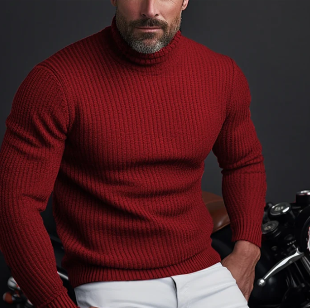 Adrien | Pull col roulé élégant pour homme