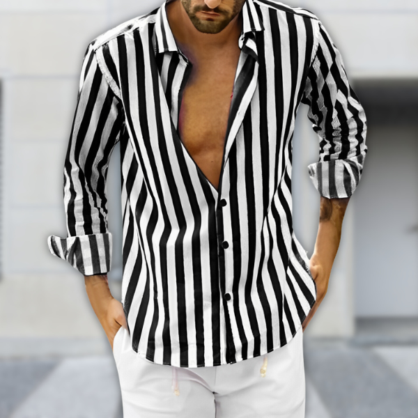Chemise d'Été Rayée pour Homme