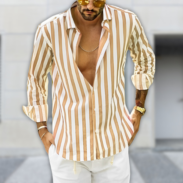 Chemise d'Été Rayée pour Homme