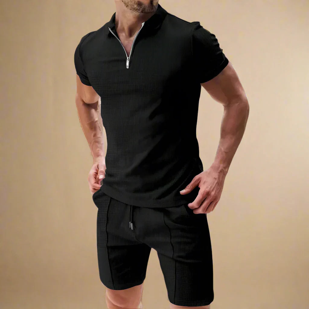 Clément | Ensemble d’été 2 pièces pour homme avec polo et short