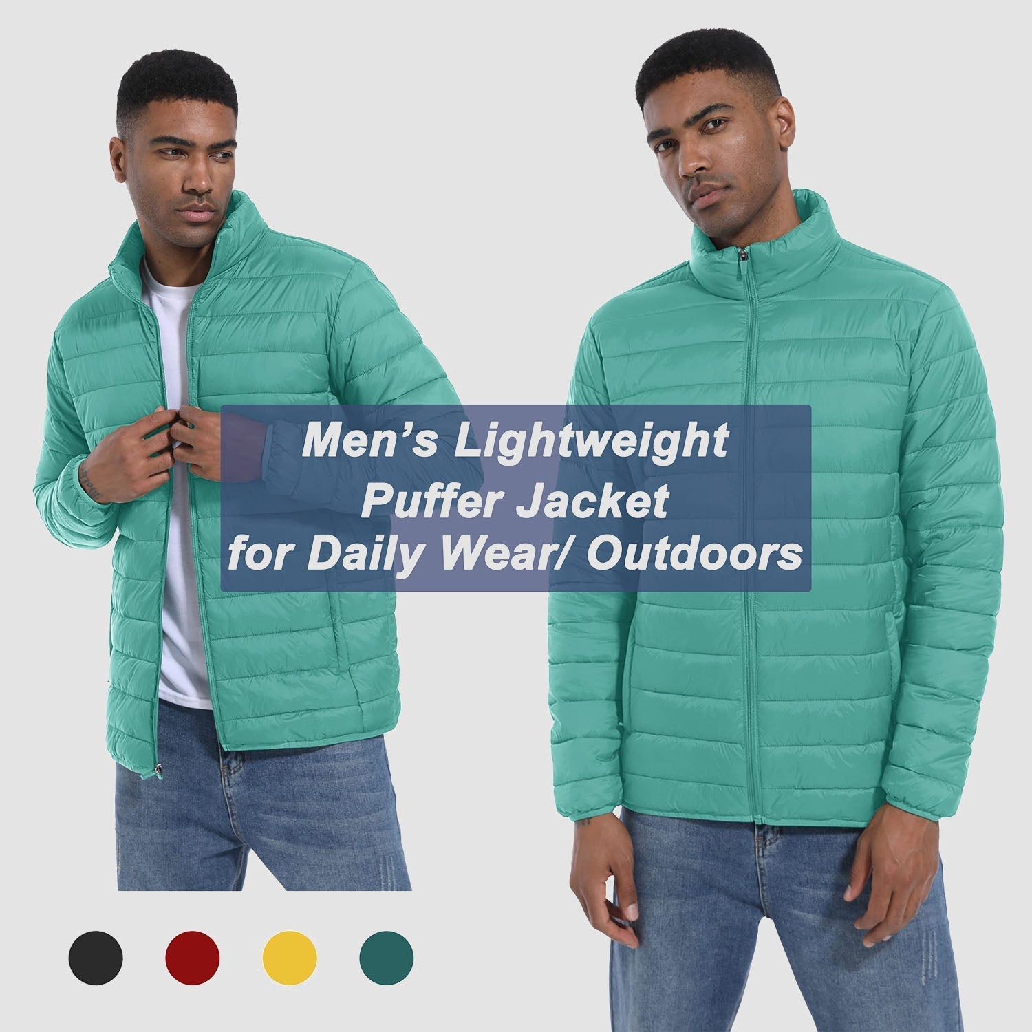 Veste Légère pour Homme, Déperlant, Idéale pour l'Hiver.