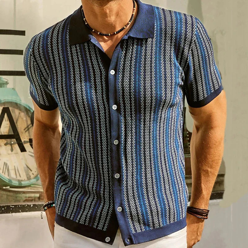 Polo Tricot Vintage pour Hommes au Style Intemporel