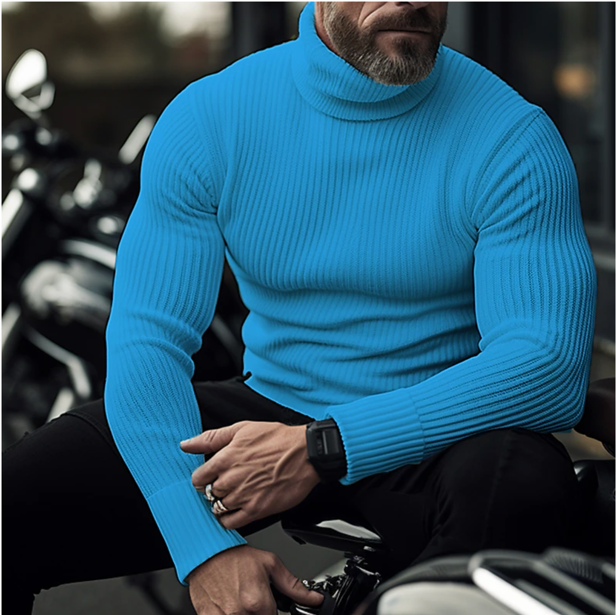 James - Col Roulé pour Hommes