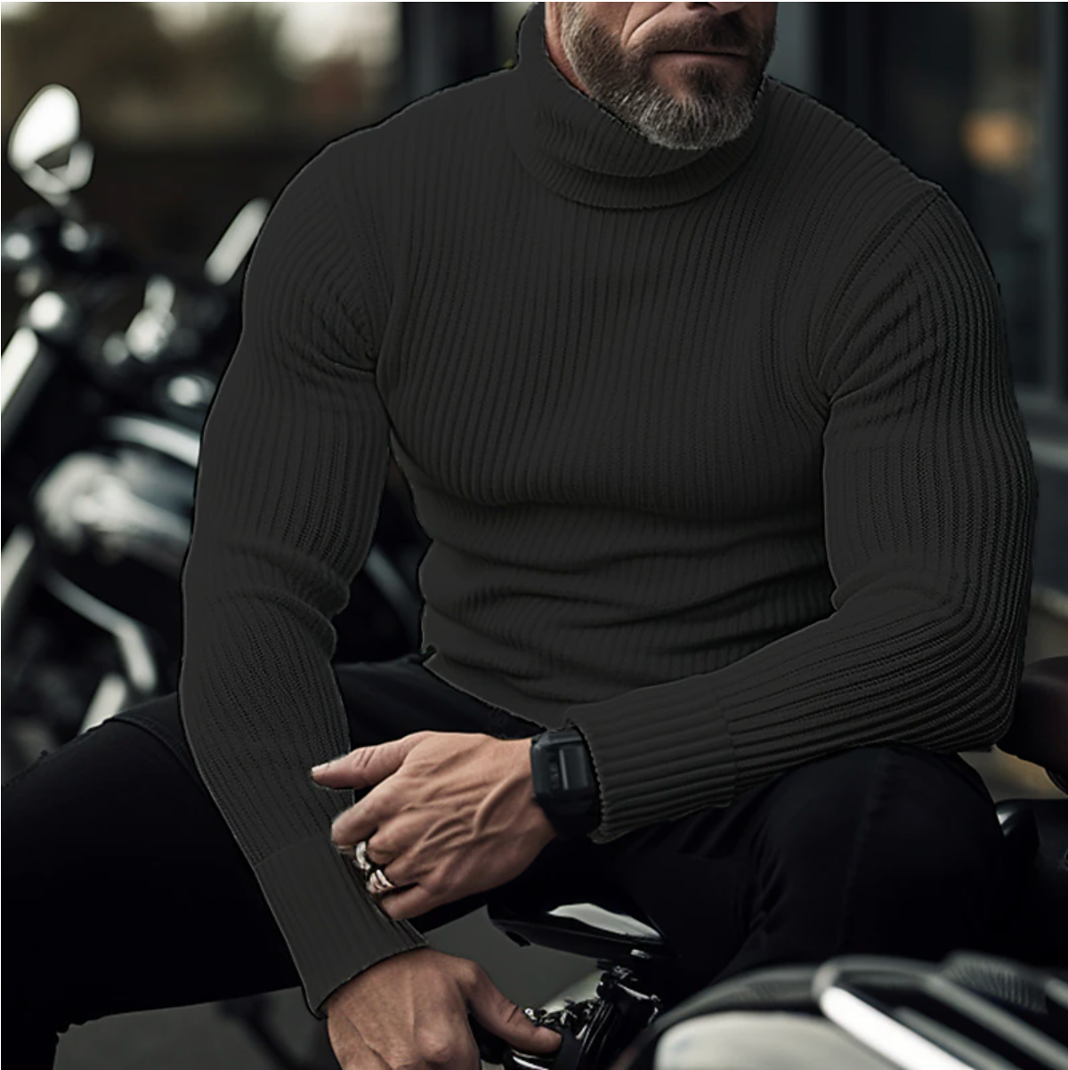 James - Col Roulé pour Hommes