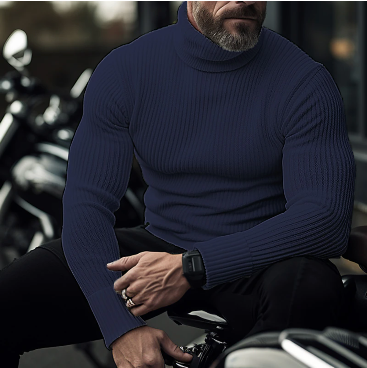 James - Col Roulé pour Hommes