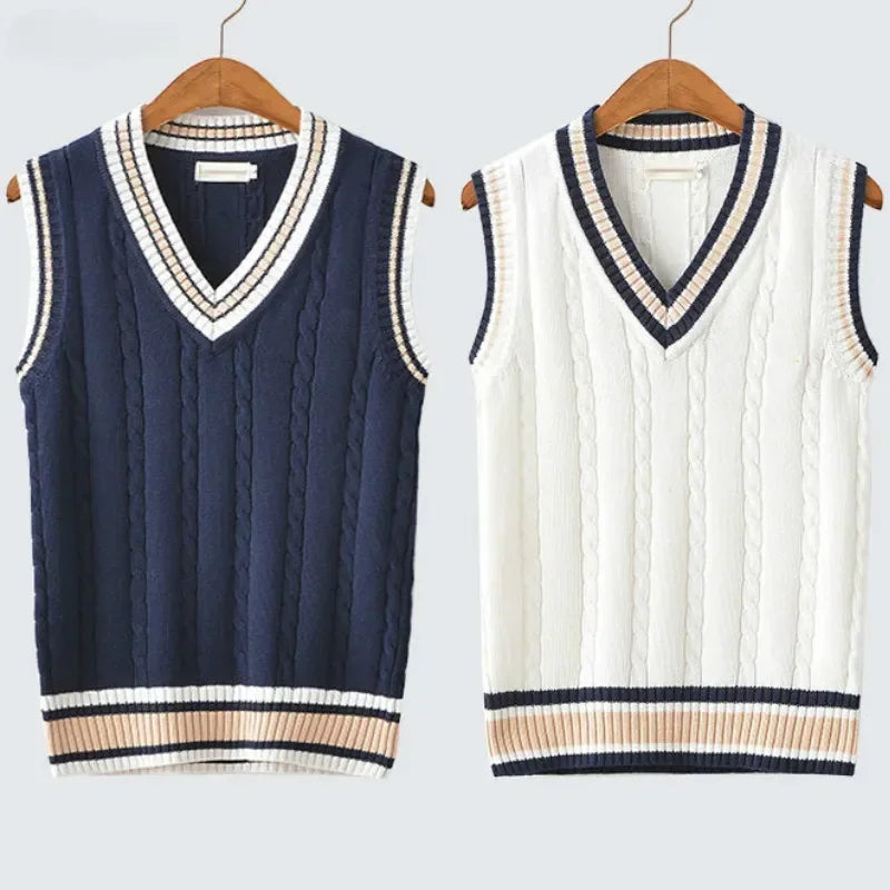 Lucas | Pull sans manches col V pour homme