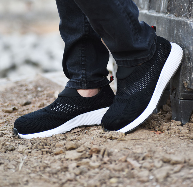 Chaussures de Sécurité - Chaussures à Enfiler - Embout en Acier - Chaussures de Travail - Chaussures pour Hommes