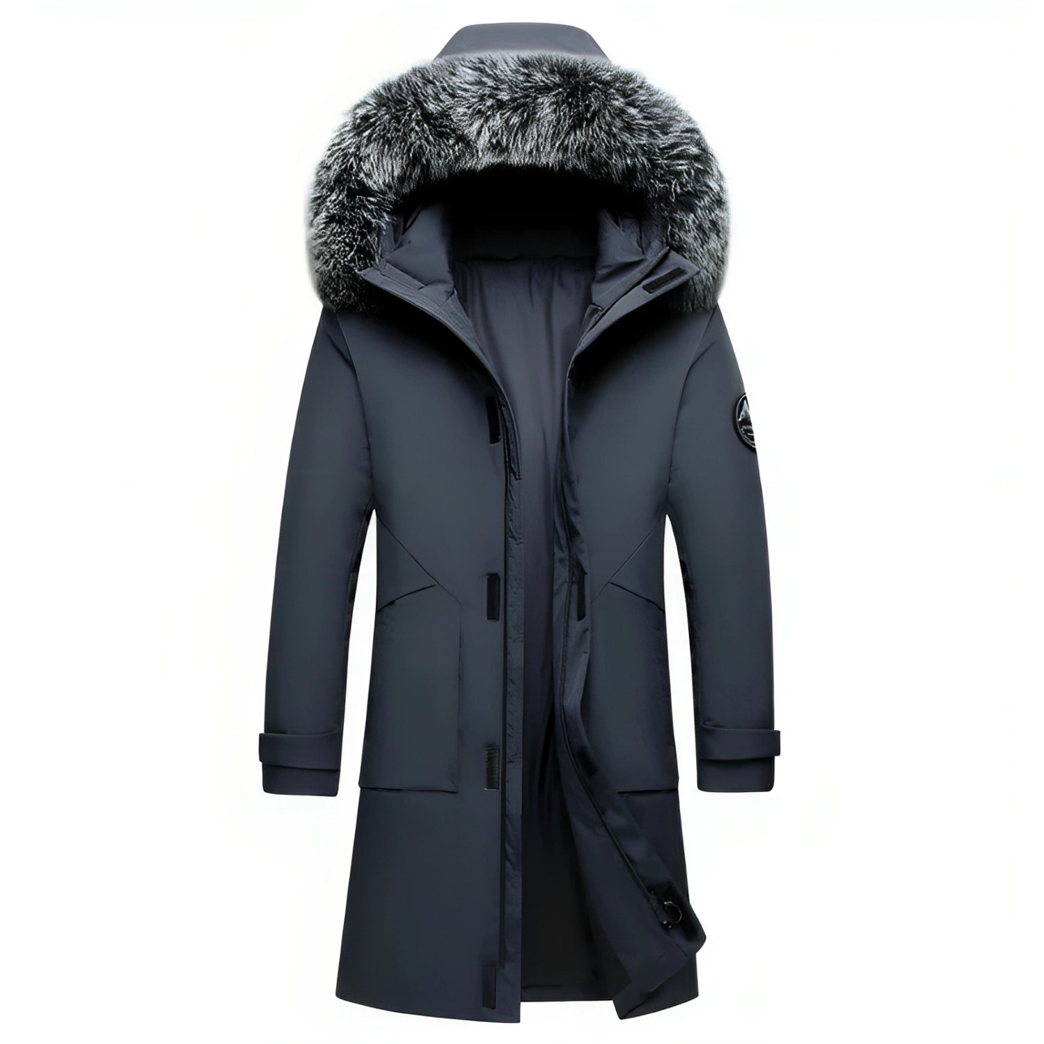 Gabriel - Manteau d'Hiver avec Capuche et Col en Fourrure