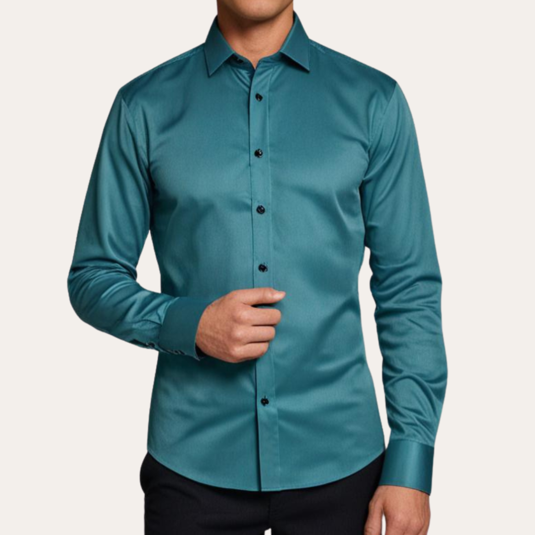 Chemise Homme Satin Élégante