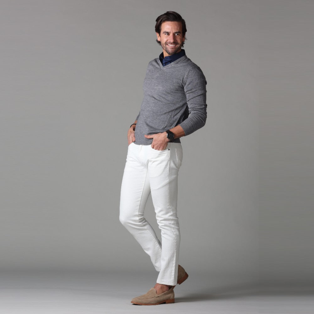 Chemise Élégante Ajustée Bleu Marine