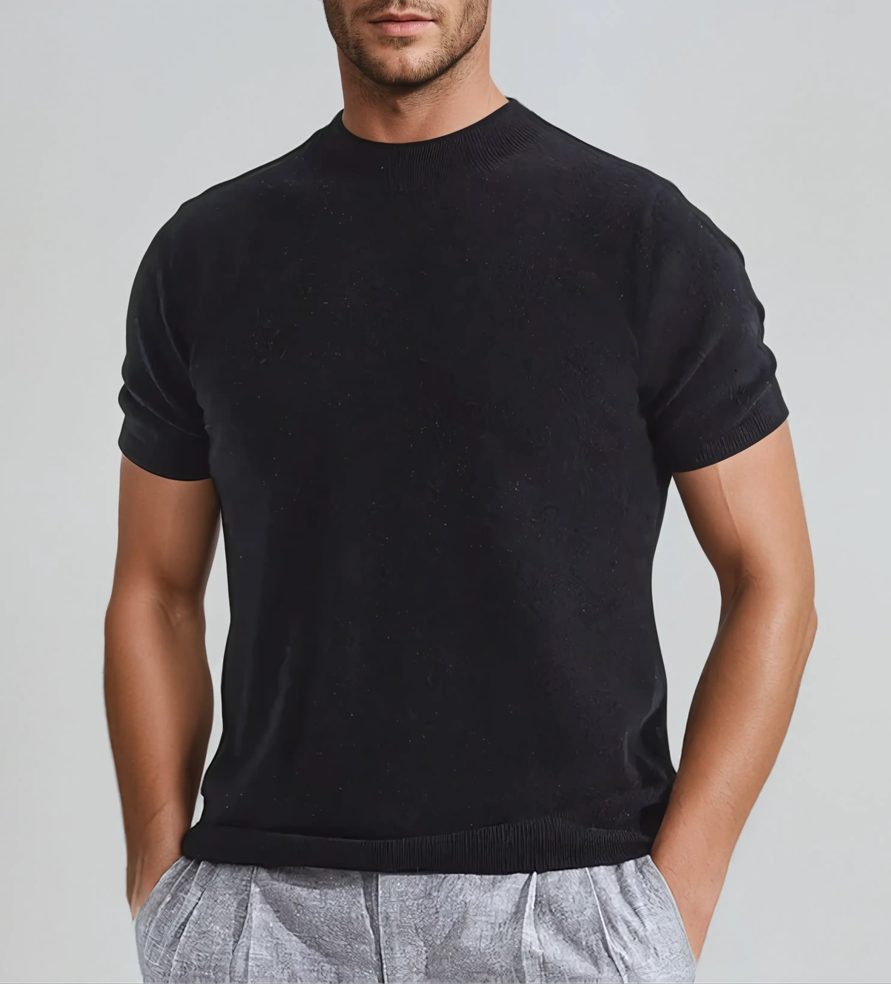 T-shirt en cachemire doux de luxe