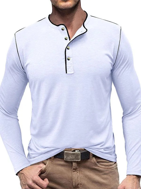 Antoine | T-shirt henley manches longues