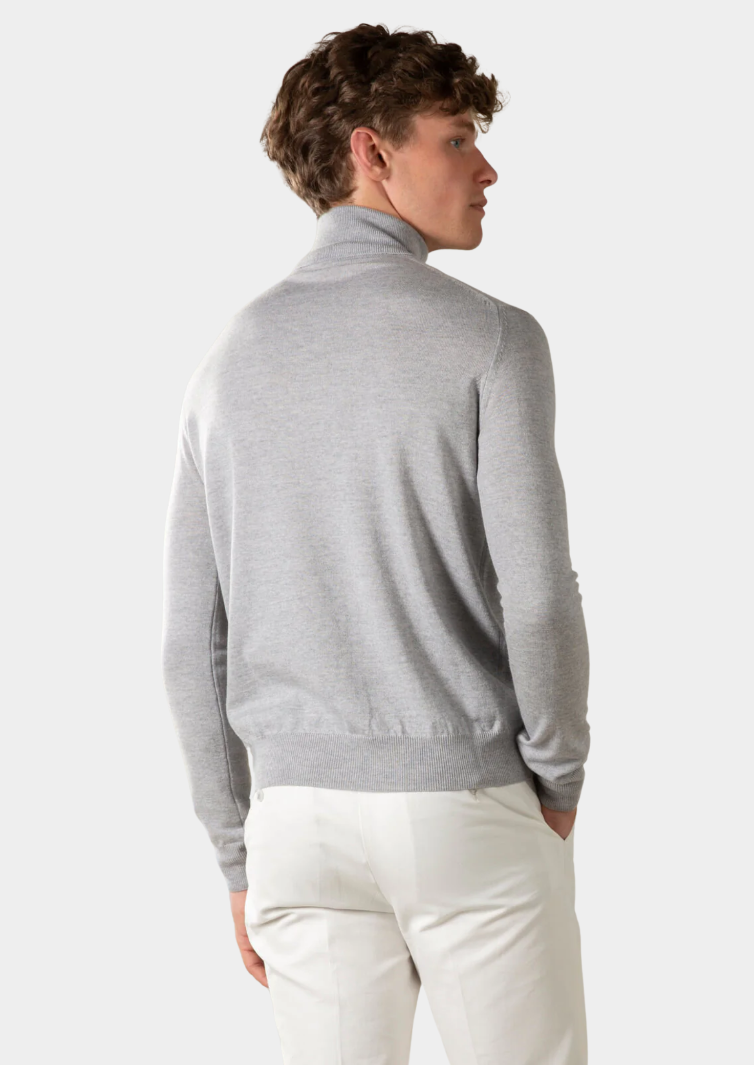 Pull Col Montant en Merino à la Mode
