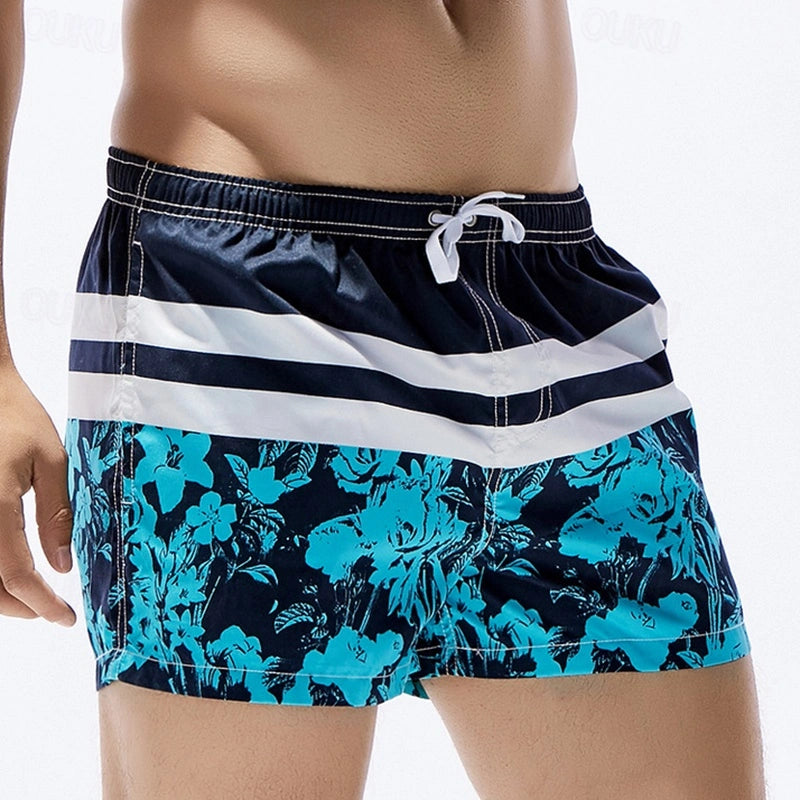 Maillot de bain homme léger séchage rapide rayé