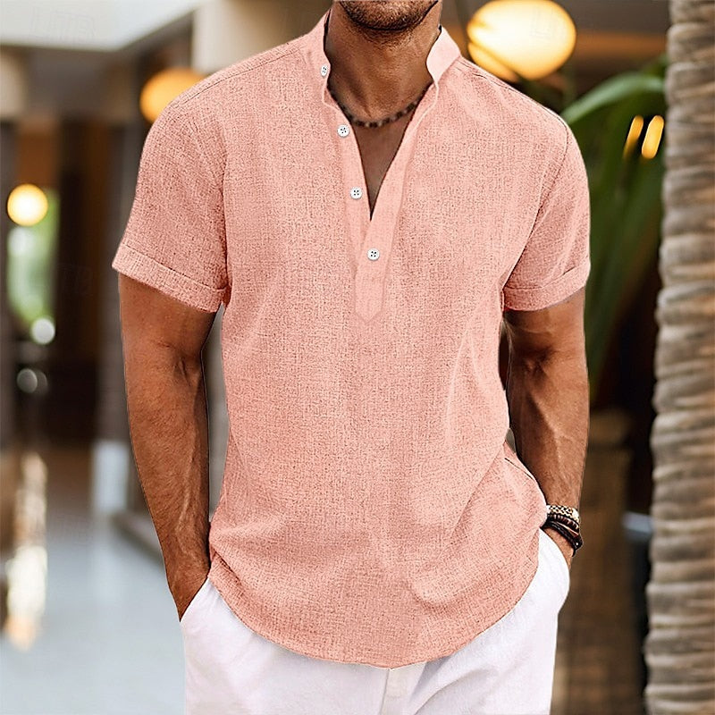 Chemise Légère en Lin à Manches Courtes