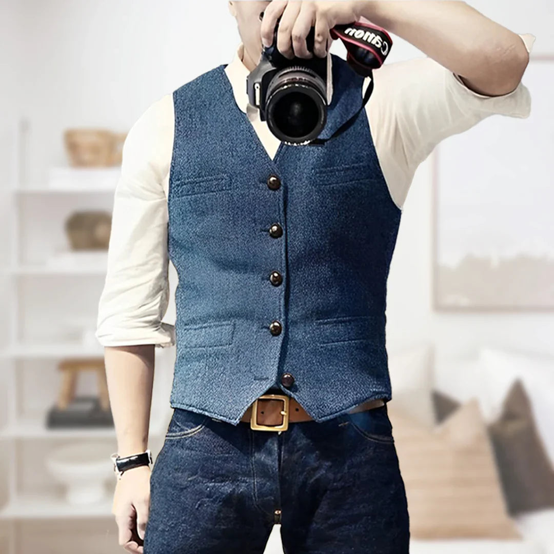 Rayan | Pull sans manches vintage pour homme