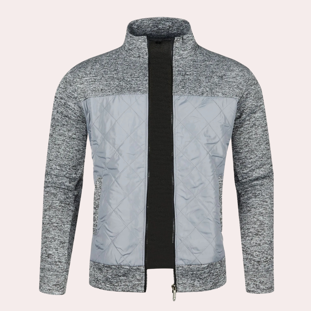 Kylian | Cardigan moderne pour homme avec fermeture éclair