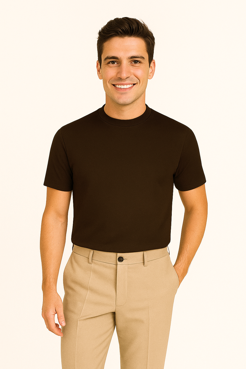 T-shirt en coton mercerisé luxe