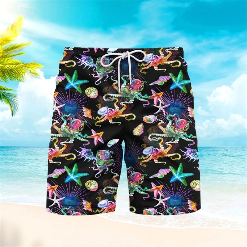Short de bain imprimé homme été plage