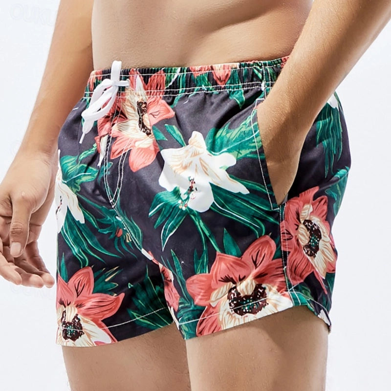 Maillot de bain homme léger séchage rapide rayé