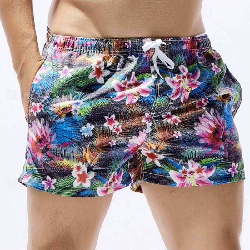 Maillot de bain homme léger séchage rapide rayé