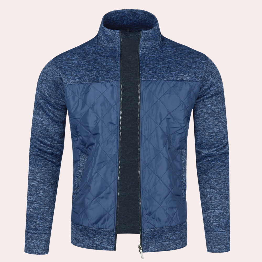 Kylian | Cardigan moderne pour homme avec fermeture éclair
