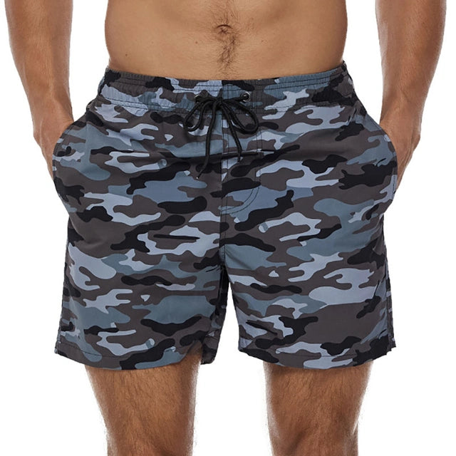 Short de bain homme camouflage séchage rapide doublé