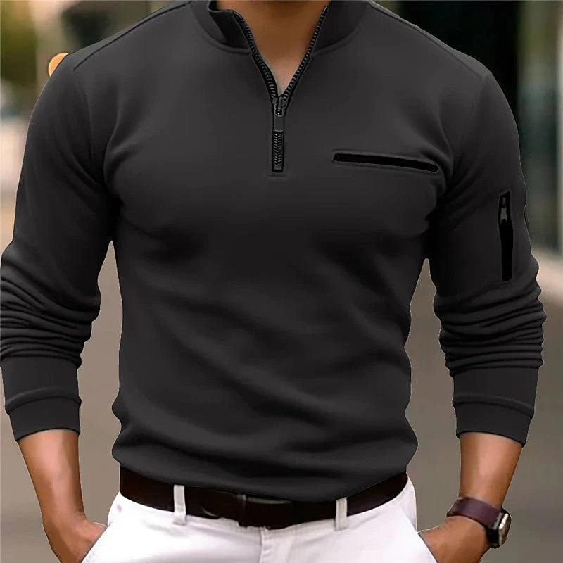Raphaël | Pull à col zippé élégant pour homme
