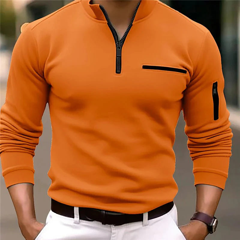 Raphaël | Pull à col zippé élégant pour homme