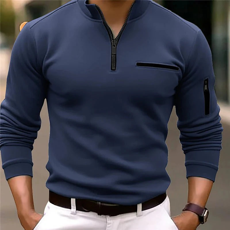 Raphaël | Pull à col zippé élégant pour homme