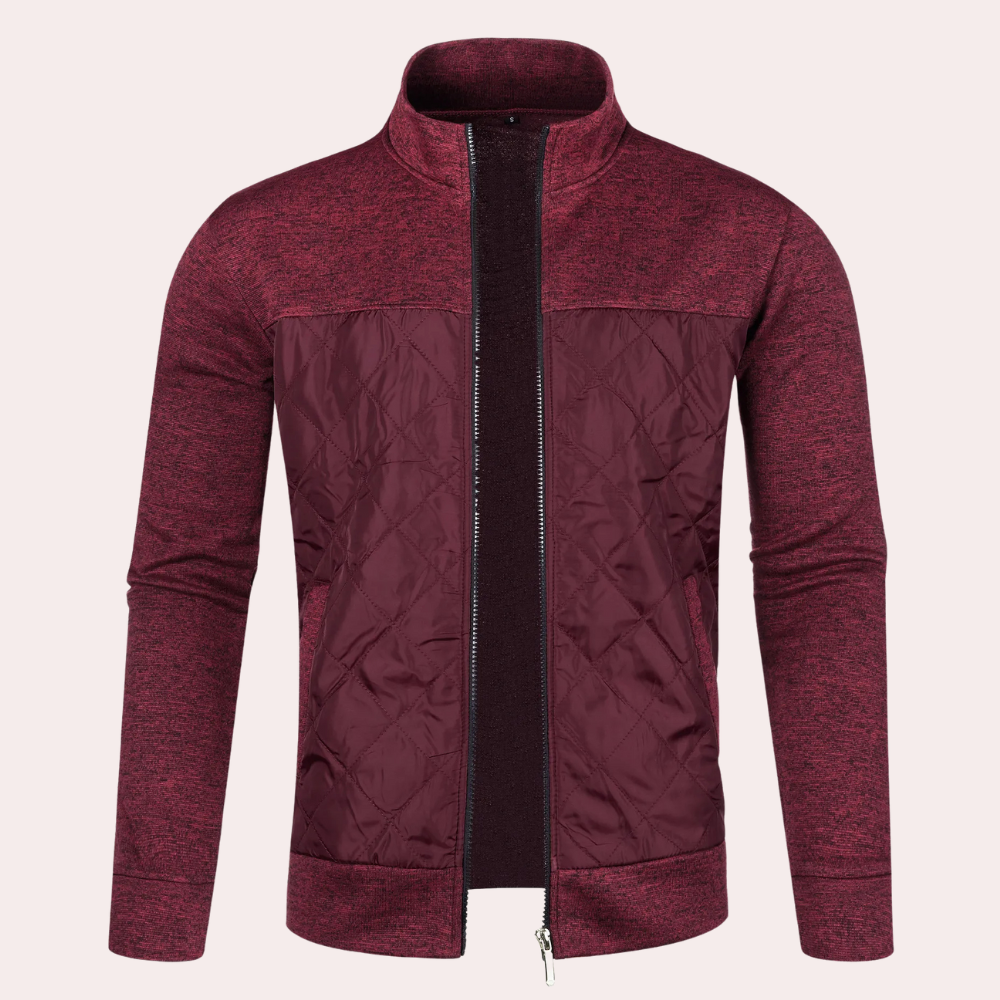 Kylian | Cardigan moderne pour homme avec fermeture éclair